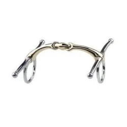 Sprenger Schenkeltrense Dynamic RS Sensogan doppelt gebrochen - 16mm - Gold, Silber, Multi -  Gebisslängegrösse: 12.5 cm