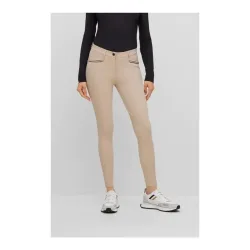 BOSS Equestrian Reithose Hazel Kniebesatz Damen - Beige -  Farbe: Beige, Grösse Bekleidung Damen: M