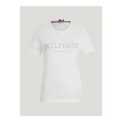 Tommy Hilfiger Equestrian T-Shirt Belmont Damen - Optic White -  Farbe: Optic White, Grösse Bekleidung Damen: S