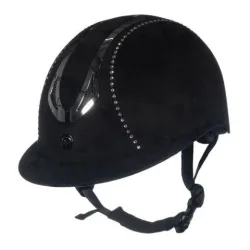 HKM Reithelm Illusion Diamond - Schwarz -  Reithelmgrössen: 49-51