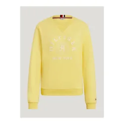Tommy Hilfiger Equestrian Sweatshirt Evans Damen - Citronella -  Farbe: Citronella, Grösse Bekleidung Damen: XS