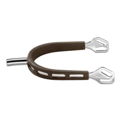 Sprenger Sporen ULTRA fit BROWN GRIP flacher Hals - Braun -  Grösse Sporen: 25 mm