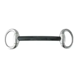 Sprenger Olivenkopf Stangengebiss - Hartcarbon mit ovalen Ringen Gebisslängegrösse: 13.5 cm