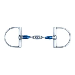 Waldhausen D-Ring Gebiss Sweet Iron doppelt gebrochen - Silber -  Grösse: 12,5