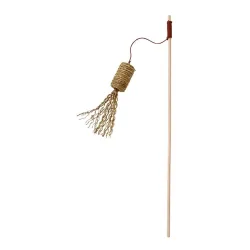 Kerbl Pet Spielangel Zylinder Nature aus Seegras - Beige / Nude -