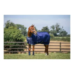 Bucas Weidedecke Smartex Rain - blau - Glacier-deepsea -  Grösse Pferdedecken: 125 cm