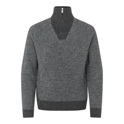 Kingsland KLAndrew Pullover mit Reissverschlusskragen Herren Dark Grey