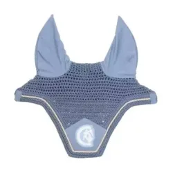 Kentucky Fliegenhaube Wellington 3D Logo rope - Hellblau -  Grösse Pferd: Full, Farbe: Hellblau