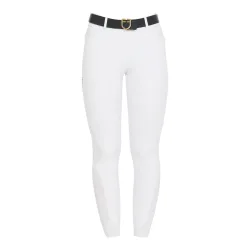 Equestro Reithose Aria Slim Fit Midwaist Vollgrip Damen White
