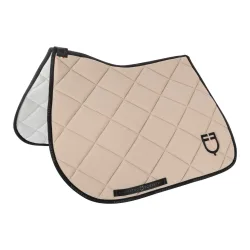 Equestro Schabracke GP mit Umrandung - Sand/Schwarz -  Grösse: VS, Farbe: Sand/Schwarz