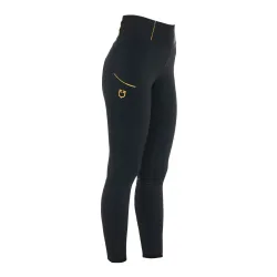 Equestro Reitleggins Vollgrip Highwaist Damen - Black -  Farbe: Black, Grösse: S