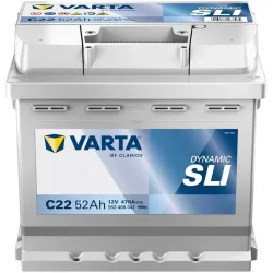 Autobatterie Varta C22 Dynamic SLI 12V 52Ah  470A