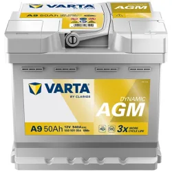 Autobatterie Varta A9 Dynamic AGM 12V 50Ah  540A