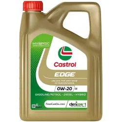 Castrol, Öle, EDGE 0W20 C5 4L, AUTO & BIKE, 15F6E9 4008177183607