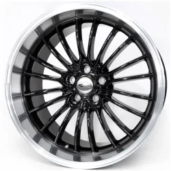 Brock B24GP 9.0x20 5x108 ET40 Schwarz Glanz Horn-Poliert Felgen