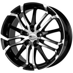 Brock B26 7.5x17 5x108 ET45 Schwarz Glanz Voll-Poliert Felgen