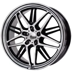 Brock B28 8.5x19 5x114.3 ET45 Schwarz Glanz Voll-Poliert Felgen