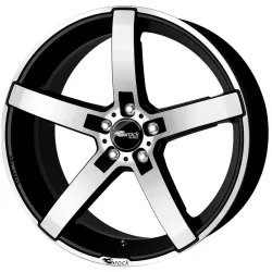 Felgen Brock B35 8.0x18 5x112 ET45 Schwarz Matt Voll-poliert