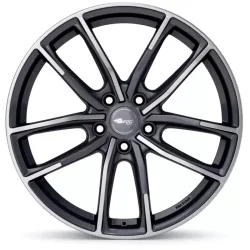Felgen Brock B38 8.0x18 5x114.3 ET49 Himalaya Grey Voll-poliert