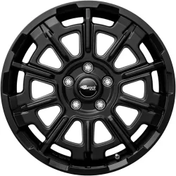 Felgen Brock B45 7.0x17 6x120 ET45 Satin Black Matt