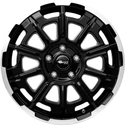 Brock B45 7.5x18 6x139.7 ET33 Schwarz Glanz Voll-Poliert Felgen