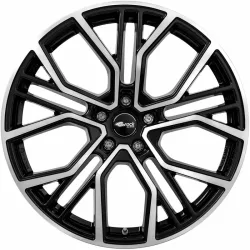 Brock B41 9.5x22 5x120 ET43 Schwarz Glanz Voll-Poliert Felgen