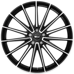 Brock B43 8.0x19 5x108 ET55 Schwarz Glanz Voll-Poliert Felgen