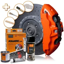 Foliatec Flame Orange Bremssattellack-Set 125ml