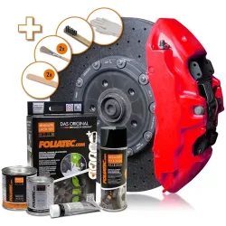 Foliatec Neon Red Bremssattellack-Set 125ml