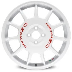 OZ LEGGENDA 7.0x17 4x100 ET37 WHITE RED LETTERING Felgen
