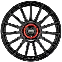 OZ SUPERTURISMO EVOLUZIONE 8.0x18 5x114.3 ET45 GLOSS BLACK + RED LETTERING Felgen