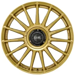 OZ SUPERTURISMO EVOLUZIONE 8.0x18 5x114.3 ET45 RACE GOLD BLACK LETTERING Felgen