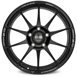 OZ SUPERFORGIATA 9.0x19 5x112 ET51 MATT BLACK CON SCRITTE DI FRESATURA Felgen