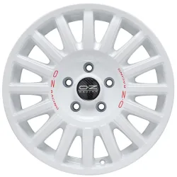 OZ RALLY RAID 8.5x18 5x130 ET32 RACE WHITE RED LETTERING Felgen