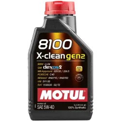 Motul 8100 X-clean gen2 5W40 Motoröl 1L