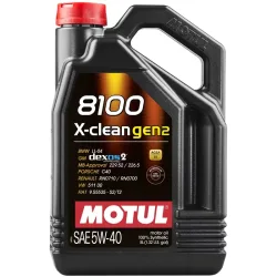 Motul 8100 X-clean gen2 5W40 Motoröl 5L