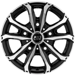 MSW 48 VAN 7.0x17 5x118 ET68 GLOSS BLACK FULL POLISHED Felgen