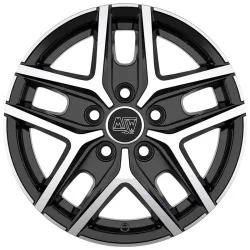 MSW 40 VAN 6.5x16 5x120 ET60 GLOSS BLACK FULL POLISHED Felgen