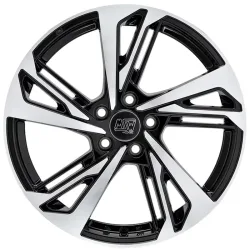 MSW 60 7.5x17 5x108 ET44 GLOSS BLACK FULL POLISHED Felgen