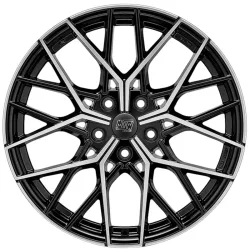 MSW 74 8.5x19 5x112 ET29 GLOSS BLACK FULL POLISHED Felgen