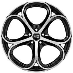 Felgen MSW 82 8.0x18 5x110 ET35 Gloss Black Full Polished