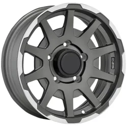 Felgen Sparco DAKAR 5.5x16 5x139.7 ET0 Matt Dark Grey Lip Polished