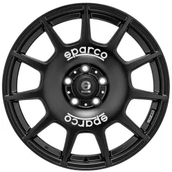 Sparco TERRA 8.0x18 5x110 ET35 MATT BLACK WHITE LETTERING Felgen