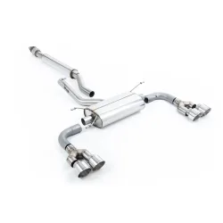 Cat-Back Milltek  63.5 Quad 100mm GT100