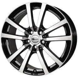 Felgen RC Design RC25T 7.5x18 5x108 ET45 Schwarz Glanz Voll-poliert