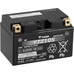 Yuasa YTZ10S Motorradbatterie 12 V 8.6 Ah Poltyp: Schraubklemme Typ 11