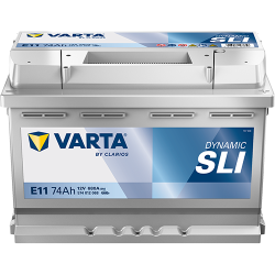 Autobatterie Varta E11 Dynamic SLI 12V 74Ah  680A