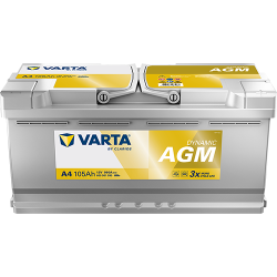 Autobatterie Varta A4 Dynamic AGM 12V 105Ah  950A
