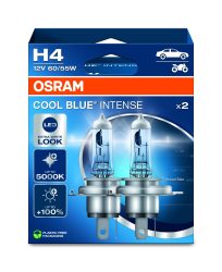 Osram Automotive 4062172387415 Halogen Leuchtmittel COOL BLUE® INTENSE H4 55 W 12 V