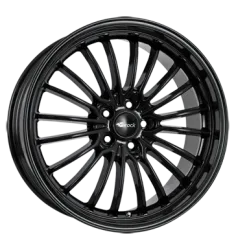 Brock B24 7.0x17 4x100 ET38 Schwarz Glanz Felgen